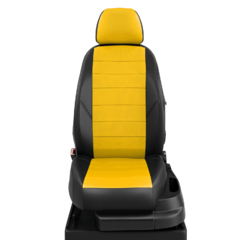Авточехлы для Skoda Rapid 1 с 2012-2020 лифтбек Задняя спинка 40 на 60, сиденье единое, передний подлокотник, задний подлокотник (молния), 5-подголовников