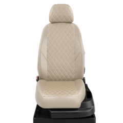 Авточехлы для Skoda Rapid 1 с 2012-2020 лифтбек Задние спинка и сиденье единые, 5-подголовников