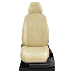 Авточехлы для Skoda Rapid 1 с 2012-2020 лифтбек SPORT Задняя спинка 40 на 60, сиденье единое. Передние подголовники литые, на передних сидушках выступы под колени, сзади 3-подголовника