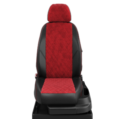 Авточехлы для KIA Cerato 4 с 2018-н.в. седан Задняя спинка 40 на 60, сиденье единое. Передние сидушки БЕЗ подколенных выступов. Задний подлокотник (молния+чехол), 5-подголовников.