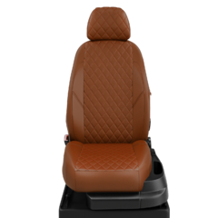 Авточехлы для Seat Leon 3 с 2013-н.в. хэтчбек Задняя спинка 40 на 60, сиденье единое, 5-подголовников, передние подголовники Активные