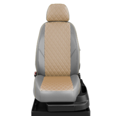 Авточехлы для Nissan Terrano 3 с 2016-2017 джип Рестайлинг 1. Задняя спинка 40 на 60, сиденье единое, 5-подголовников (с AIR-Bag и БЕЗ AIR-Bag передние сиденья).